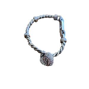 Brighton Power of Pink Breast Cancer Awareness Heart Charm Bracelet